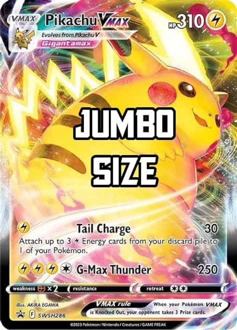 pokemon jumbo cards size